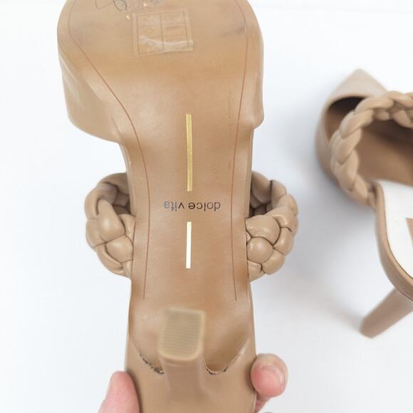 Dolce Vita Tan Maheen Cafe Pointed Toe Heels Size 11 AS IS - Picture 7 of 9
